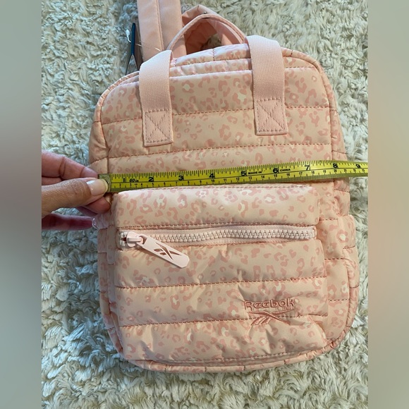 NWT Reebok Mini Backpack Pink Leopard Print - Picture 6 of 7